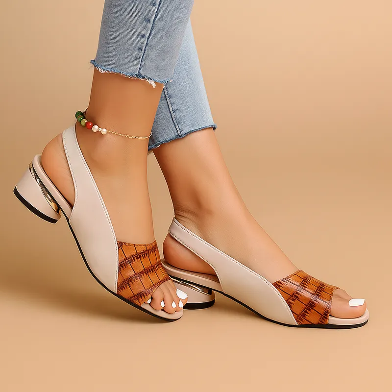 Low Block Heel Sandals