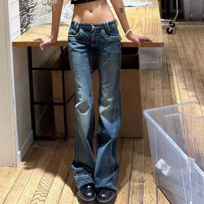 Low-Rise Bootcut Denim