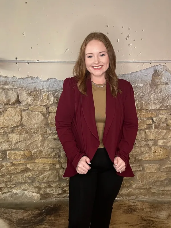 Lyonna Blazer Maroon