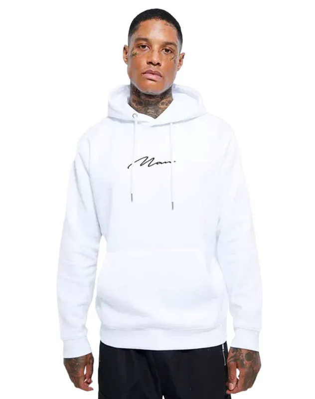Man Signature Over The Head Hoodie