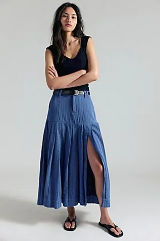 53rd Street Tailored Maxi Skirt