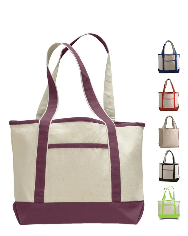 Medium Size Deluxe Heavyweight Canvas Tote Bags