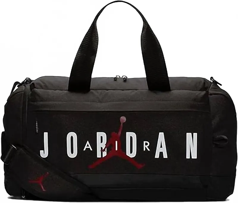 Men' Air Duffel Gym Bag In Black White