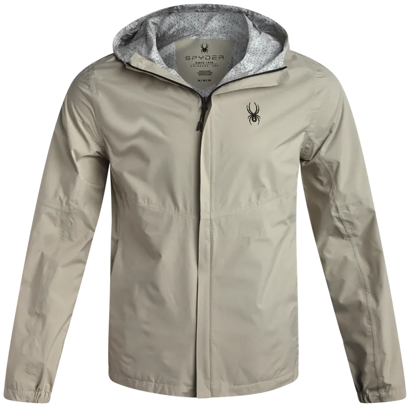 Men' Cloudy Day Rain Jacket Stone