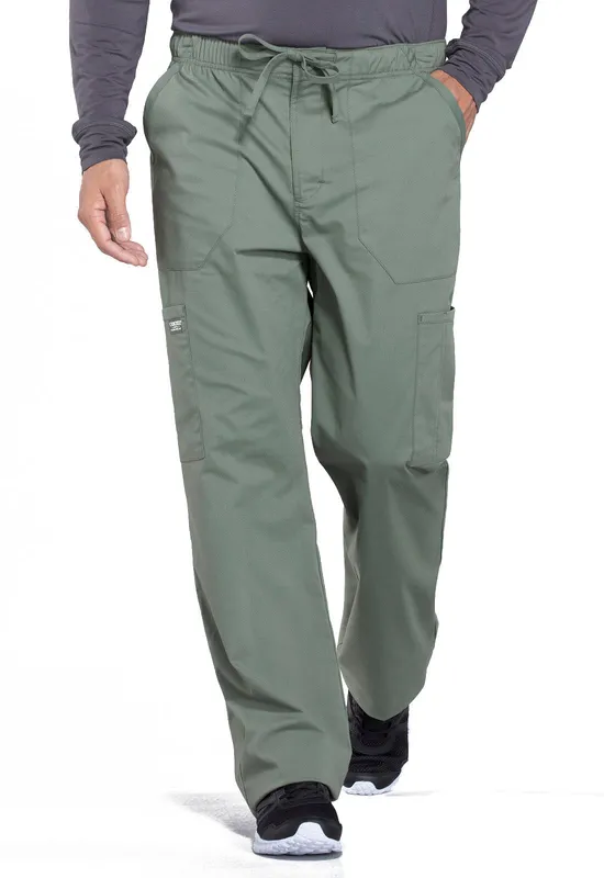 Men' Tapered Leg Fly Front Cargo Pant Olive