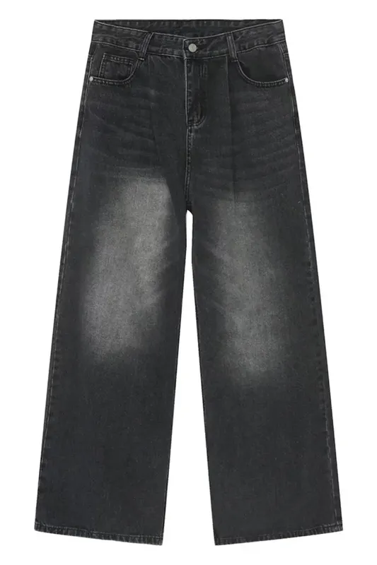 Menll Wide Leg Jeans ' Dark