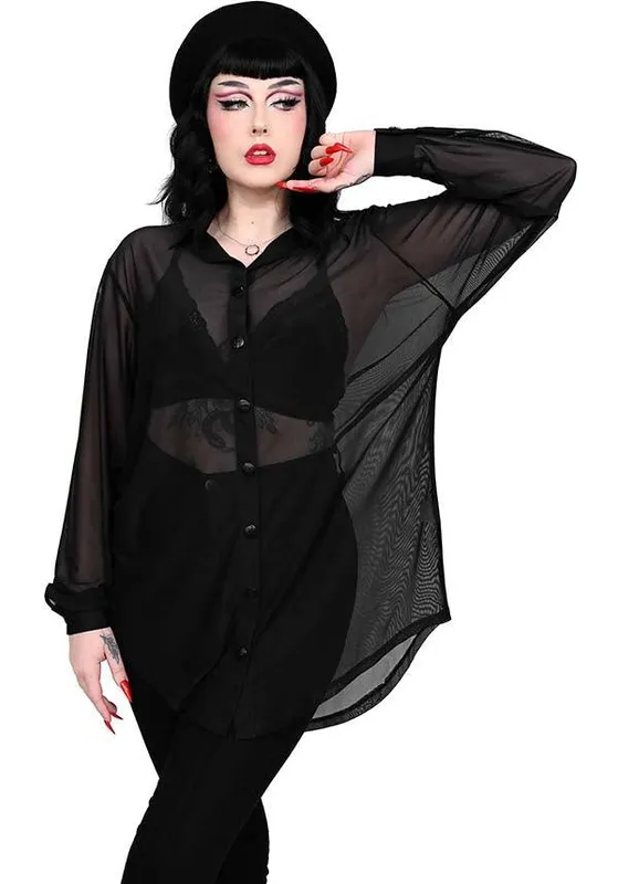 Mesh Memphis Oversized Shirt