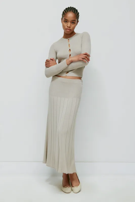 Mesh Skirt In Lino