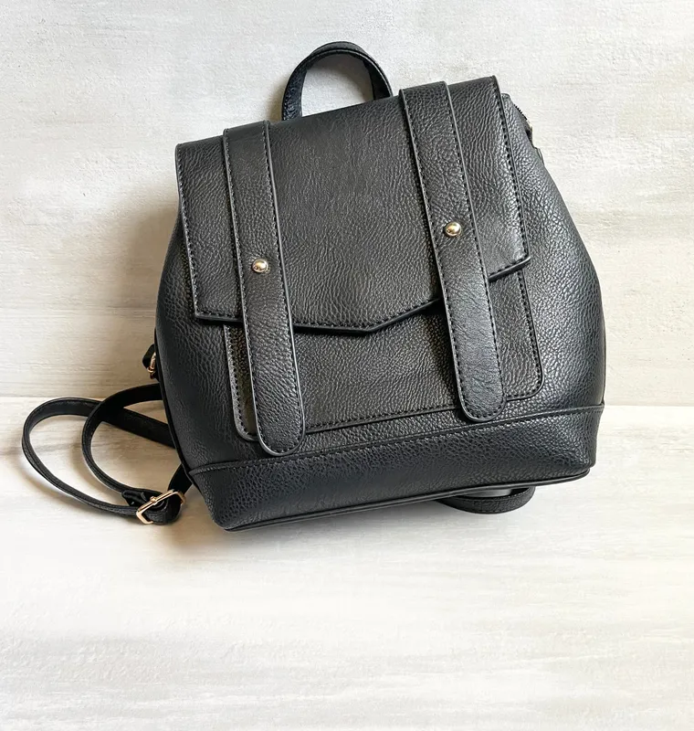 Mini Black Backpack
