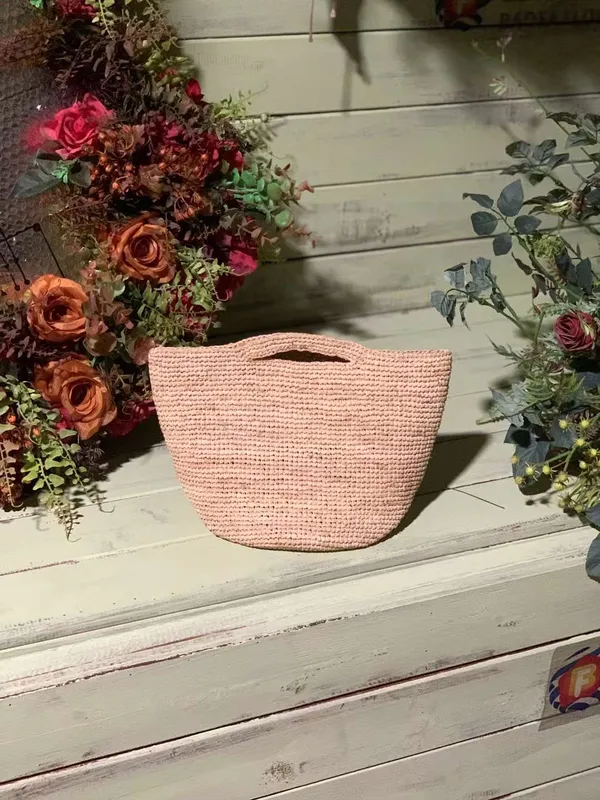 Mini Raffia Tote