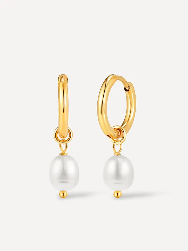 Modern Pearl Small Earrings