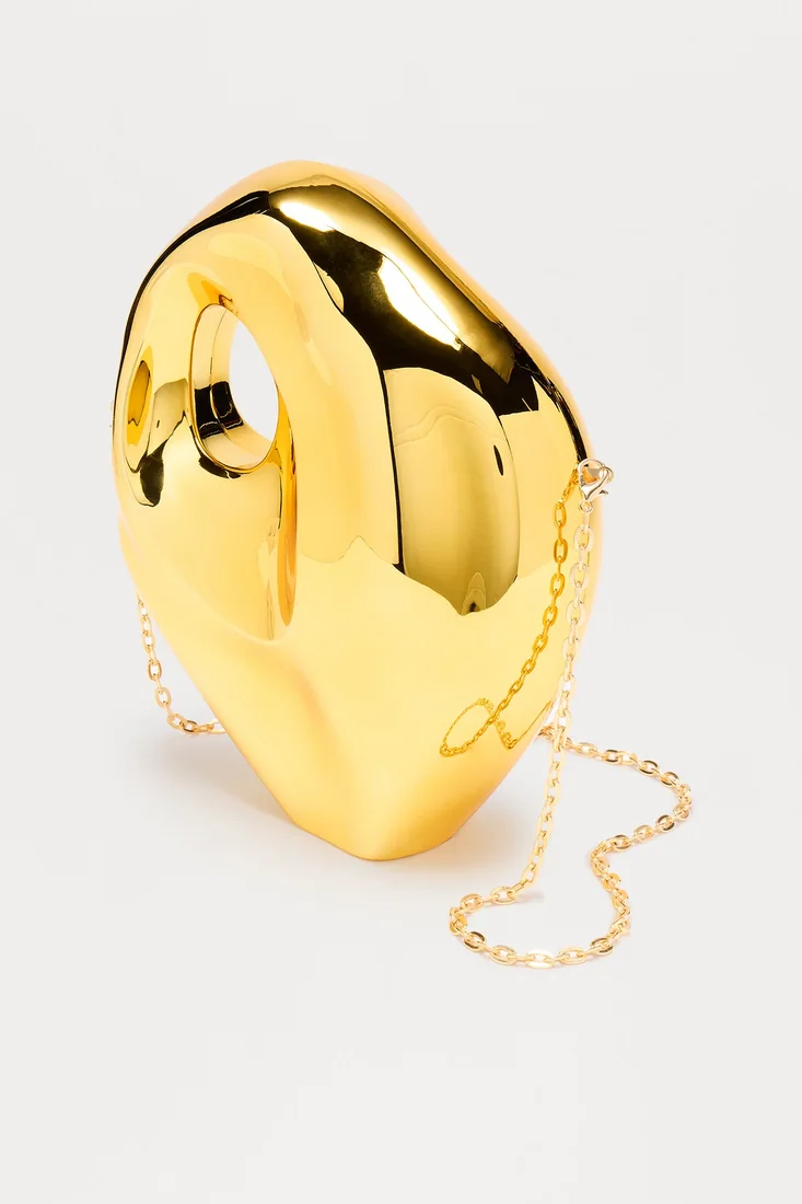 Moon Rock Clutch Gold