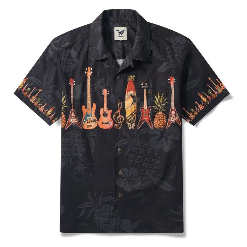 Music Men' Hawaiian Shirt Short Sleeve