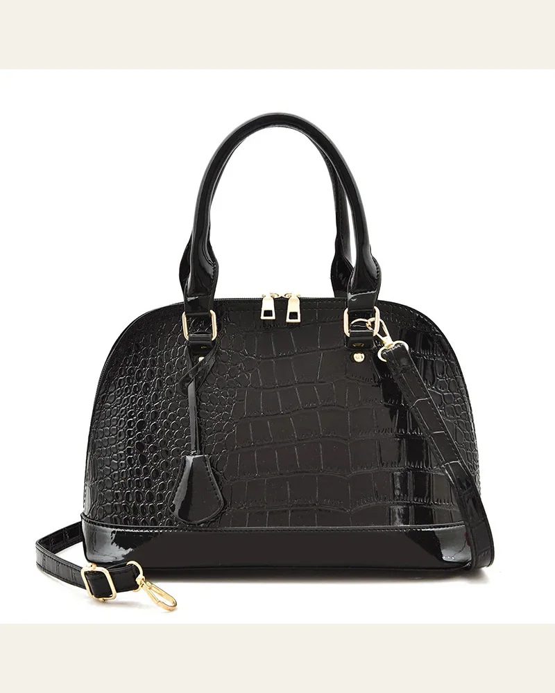 Large Capacity Shiny Shoulder Bag Crossbody