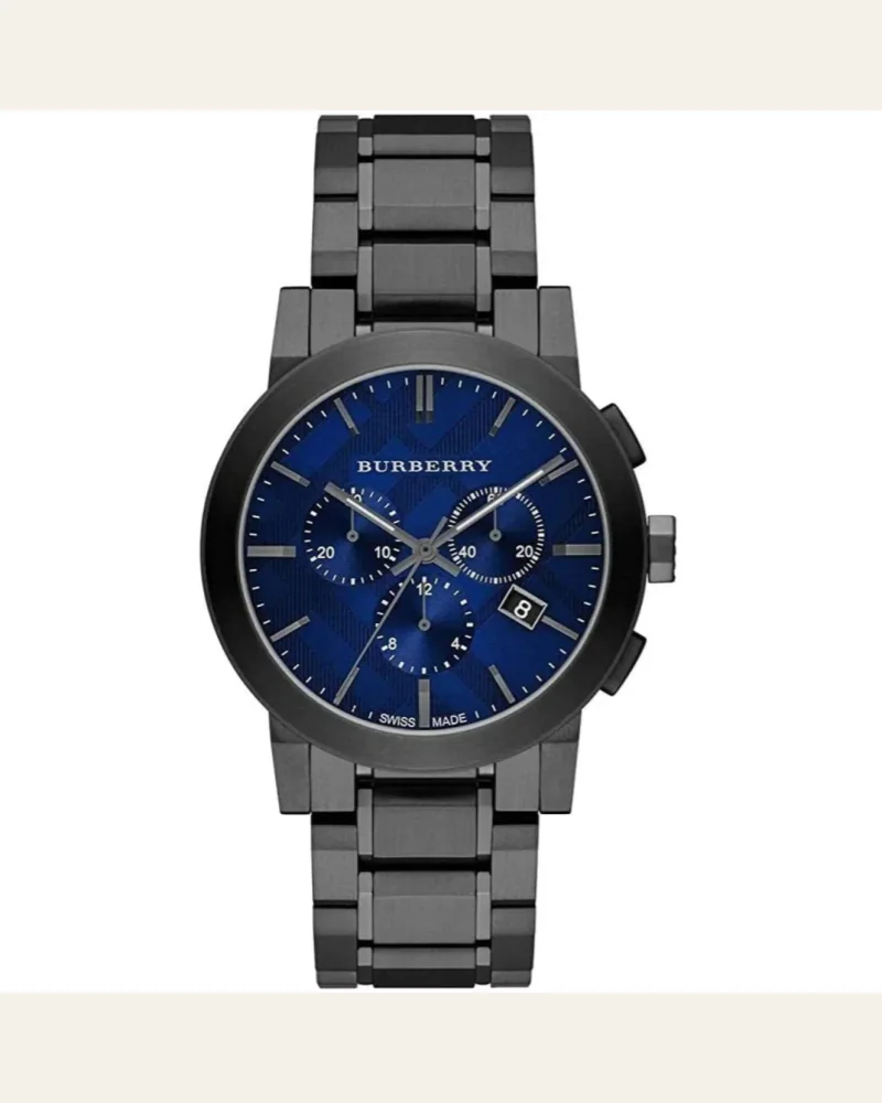 Burberry BU9365 The City Men's Gunmetal & Blue Watch
