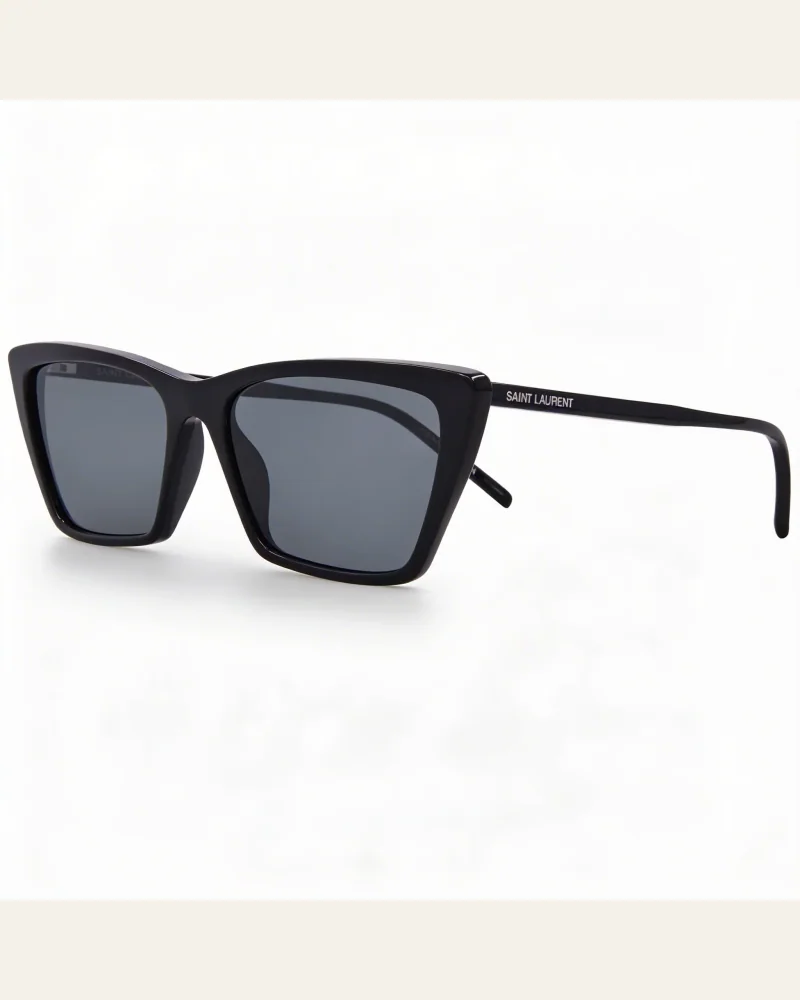 Yves Saint Laurent Minimalist Classic Women’s Black Plastic Non-polarized Sunglasses 54mm