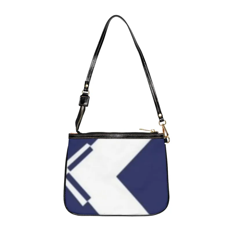 Navy Arrow Small Shoulder Bag —