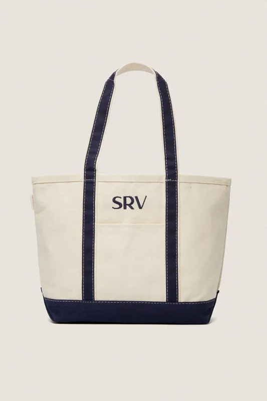 Navy Canvas Tote