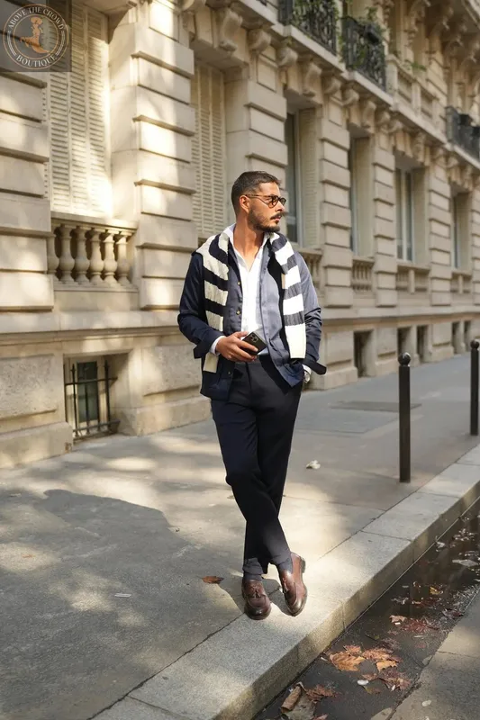 Navy Chinos
