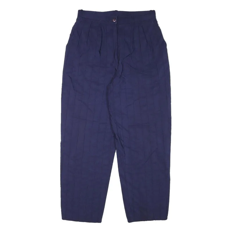 Navy Cotton Blend Relaxed