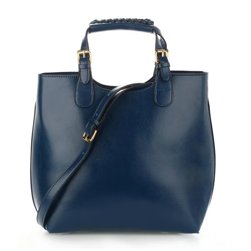 Navy Ladies Fashion Tote Handbag