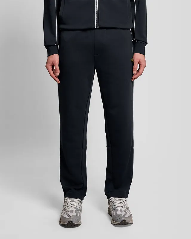 Navy Straight Leg Track Pants