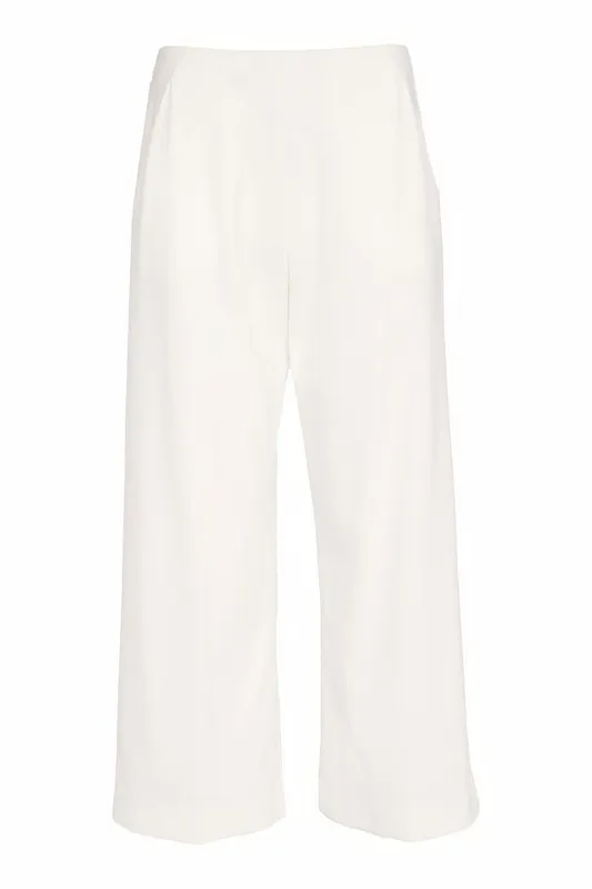 Naya Soft Wide Leg Trouser Cream