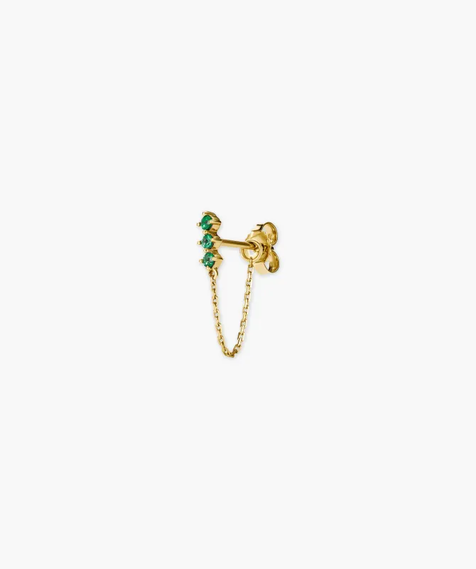 Necklace Single Trio Chain Stud