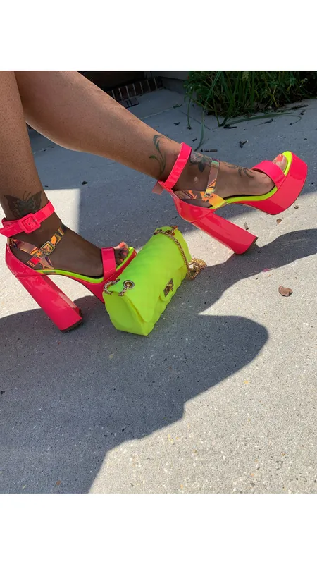 Neon Pink Heels