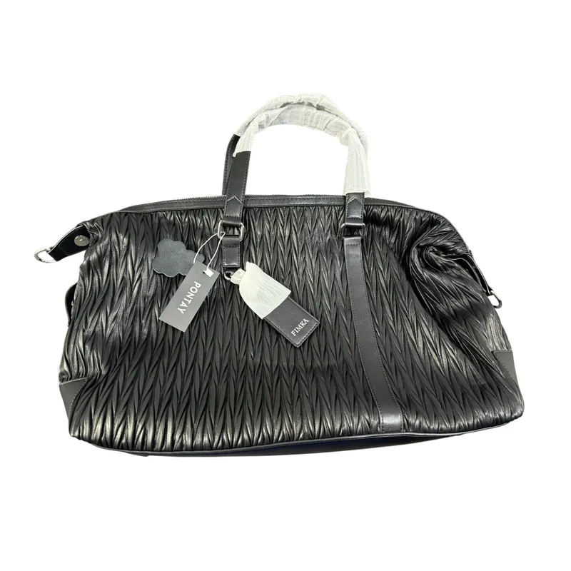 New Knit Leather Large Bag