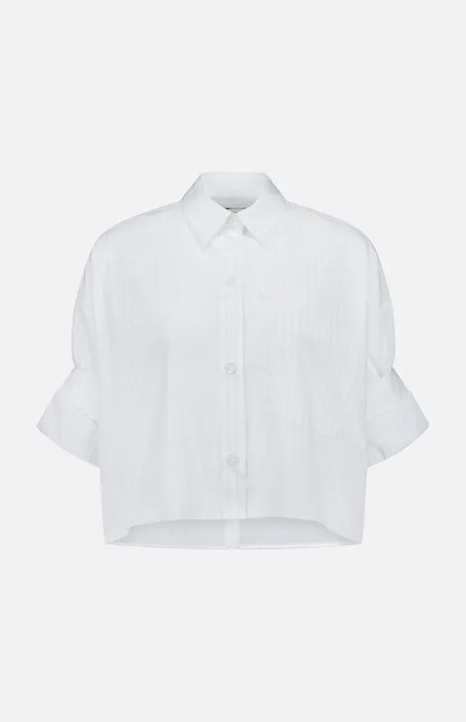 Next Ex Cropped Stripe Shirt