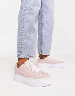 Nike Court Vintage Leather Sneakers In