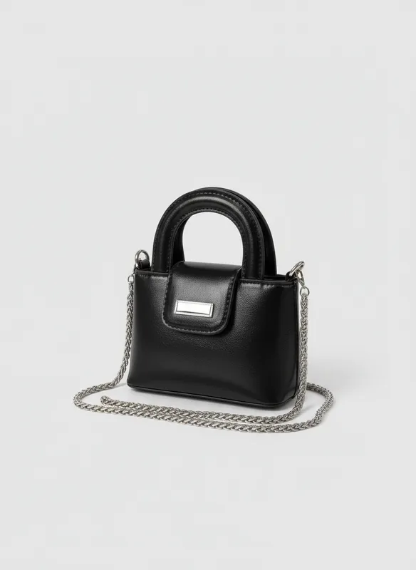 Noir Mini Satchel Black