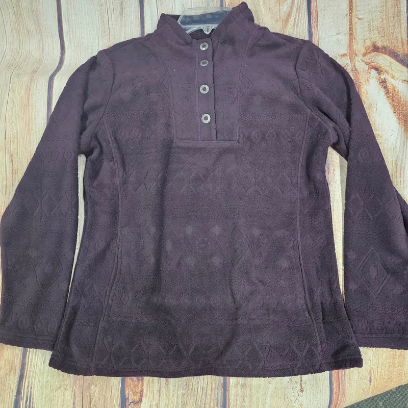 North River Embossed Fleece Mock Placket