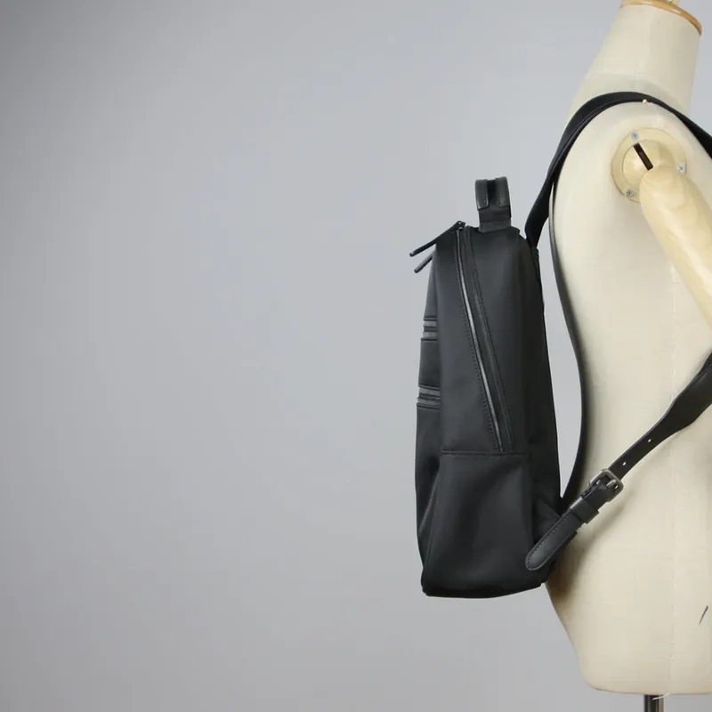 Nylon Backpack Bag Black Best Satchel