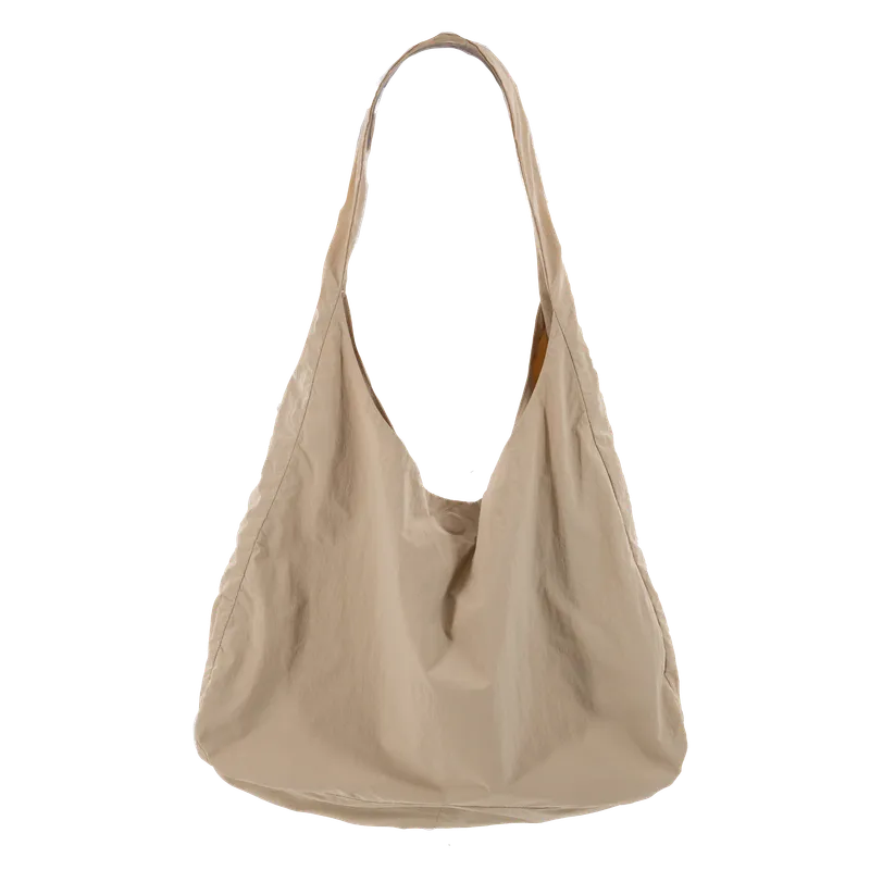 Nylon Tote Bag Beige