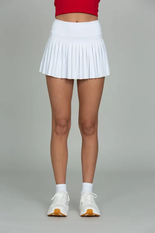Off-White Pleated Tennis Skirt
