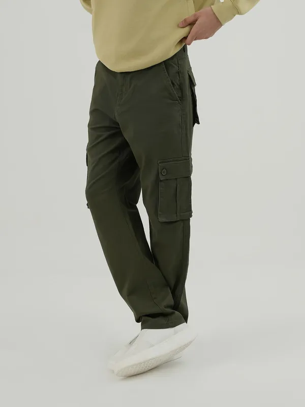 Olive Cargo Trousers