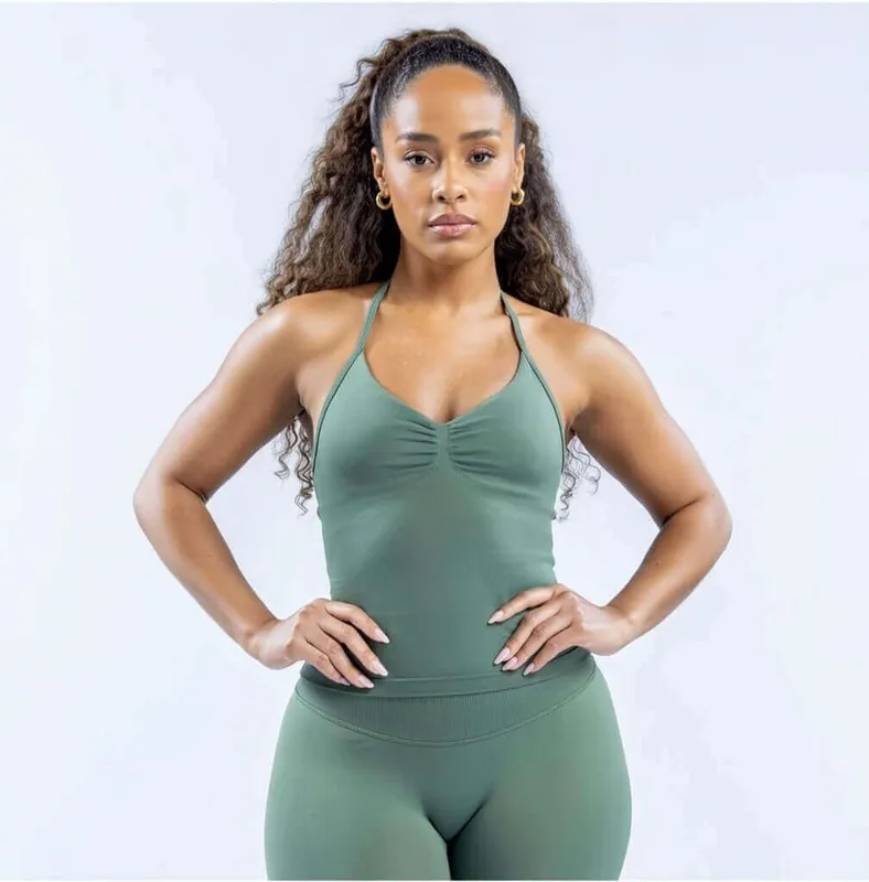 Olive Fitted Tank Top