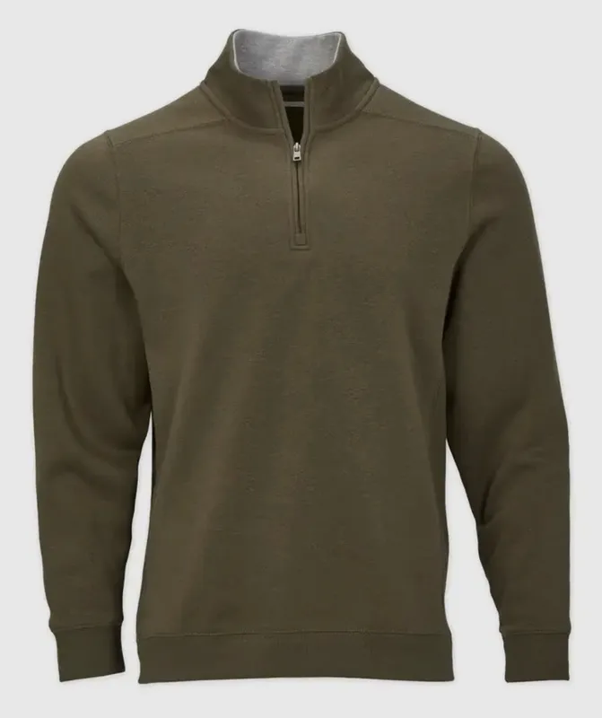 Olive Fleece Quarter Zip