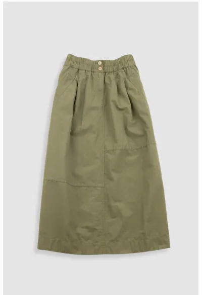 Olive Heavy Cotton Skirt