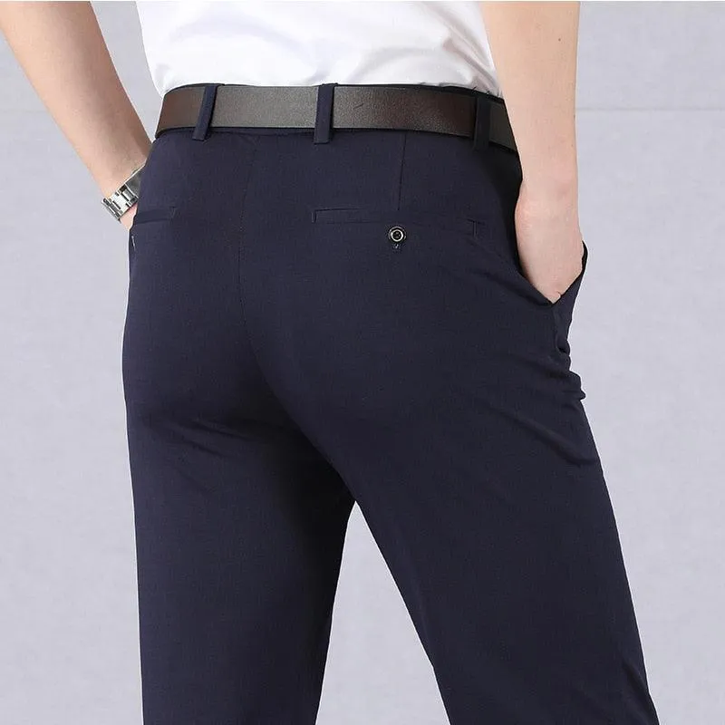 Olive Stretch Trousers