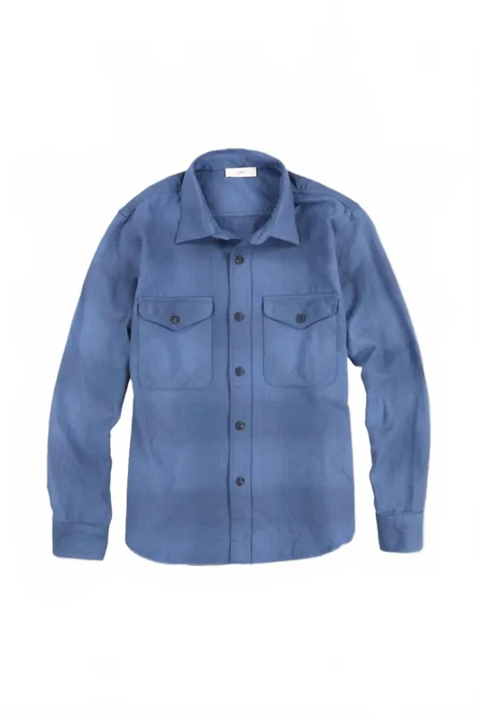 Ombre Plaid Overshirt