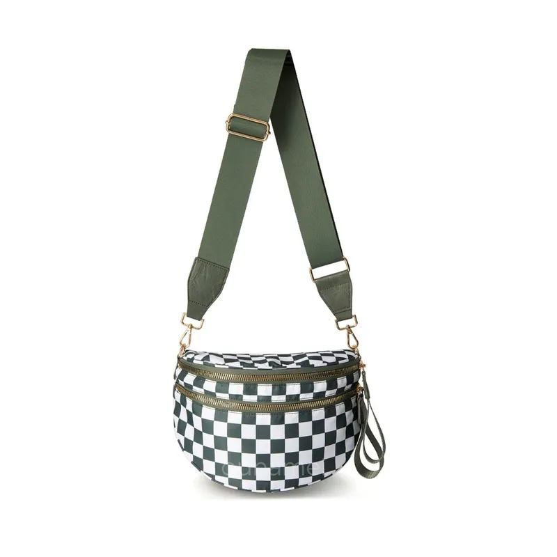 Ounamei Checkered Crossbody Bum