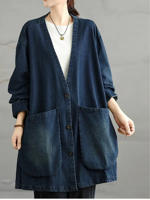 Oversized Denim Cotton Shacket