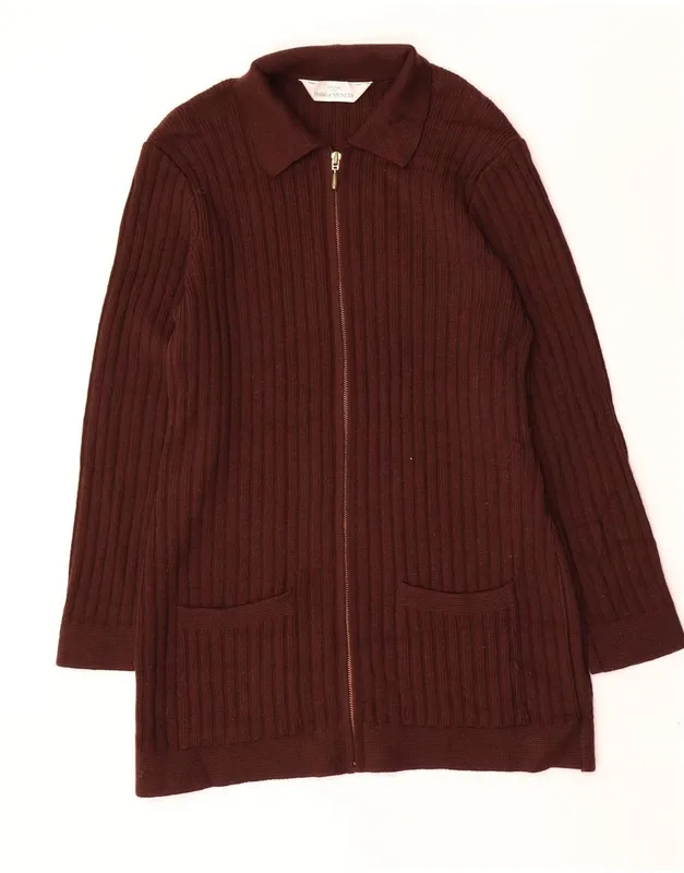 Oversized Espresso Knit Cardigan