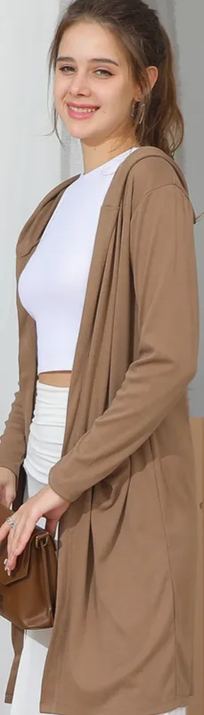 Oversized Espresso Knit Cardigan
