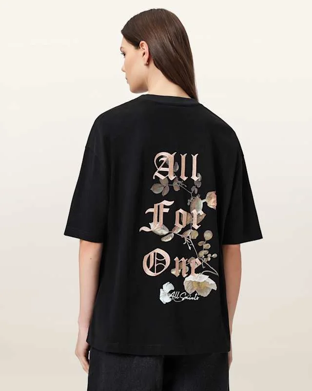Oneness Etta Oversized T-Shirt Black