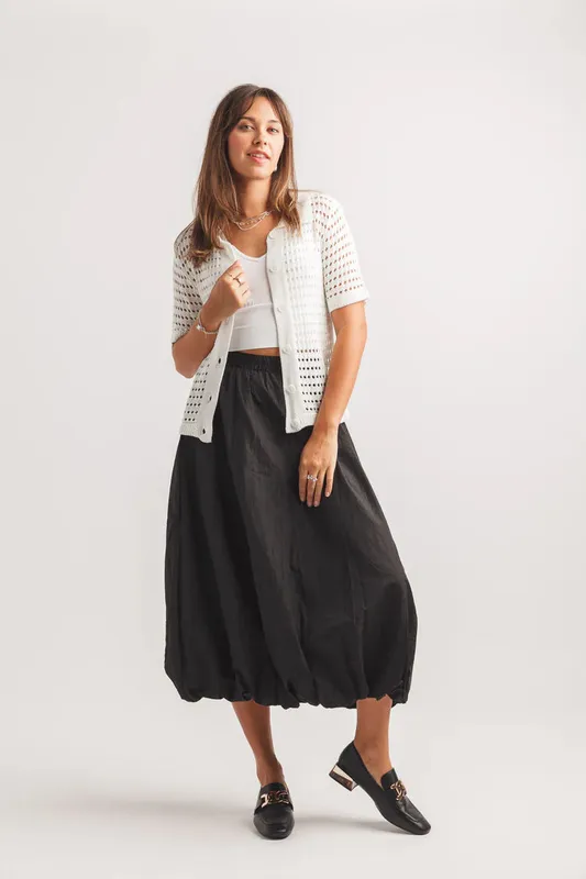 Cream Short Cardigan