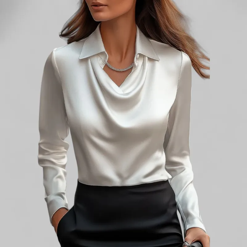Patricia Draped Neck Blouse